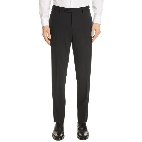 Z Zegna Pants Z Zegna Mens Slim Fit Wool Dress Pants 38 Black It 54